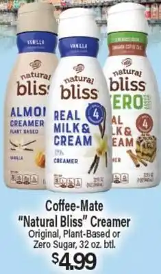 Angelo Caputo's Fresh Market Coffee-Mate Natural Bliss Creamer offer