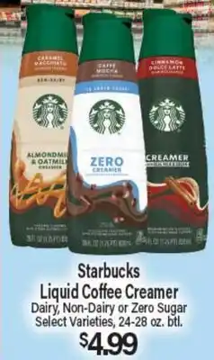 Angelo Caputo's Fresh Market Starbucks Liquid Coffee Creamer offer