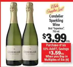 Angelo Caputo's Fresh Market Condelier Sparkling Wine offer