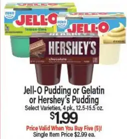 Angelo Caputo's Fresh Market Jell-O Pudding or Gelatin or Hershey's Pudding offer
