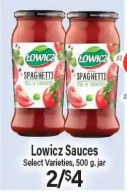 Angelo Caputo's Fresh Market Lowicz Sauces offer