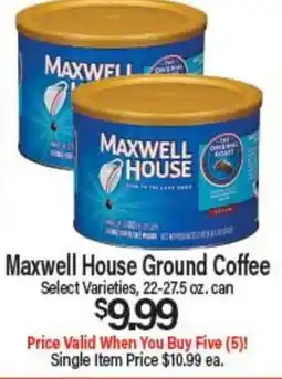 Angelo Caputo's Fresh Market Maxwell House Ground Coffee offer