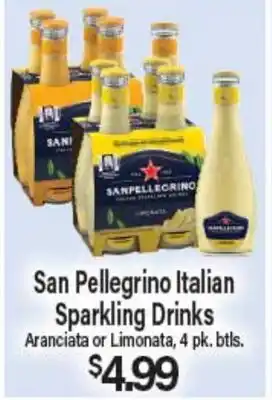 Angelo Caputo's Fresh Market San Pellegrino Italian Sparkling Drinks offer
