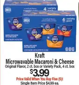 Angelo Caputo's Fresh Market Kraft Microwavable Macaroni & Cheese offer
