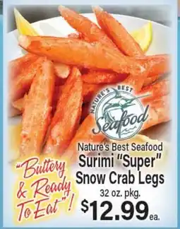 Angelo Caputo's Fresh Market Nature's Best Seafood Surimi Super Snow Crab Legs offer
