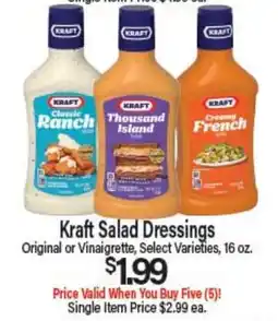 Angelo Caputo's Fresh Market Kraft Salad Dressings offer