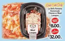 Angelo Caputo's Fresh Market La Bella Romana Homemade Cheese or Meat Lasagna offer