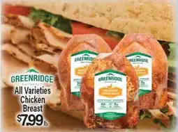 Angelo Caputo's Fresh Market GREENRIDGE NATURALS All Varieties Chicken Breast offer