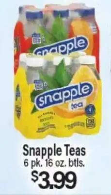 Angelo Caputo's Fresh Market Snapple Teas offer