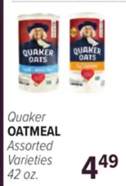 Cermak Fresh Market Quaker OATMEAL offer