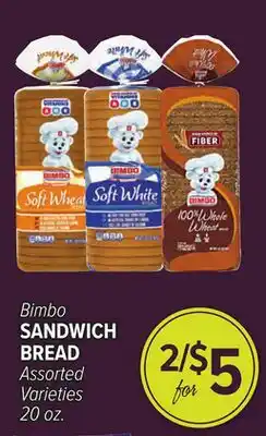 Cermak Fresh Market Bimbo SANDWICH BREAD offer
