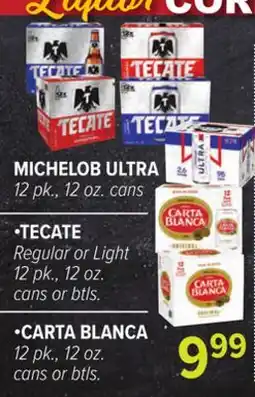 Cermak Fresh Market MICHELOB ULTRA •TECATE •CARTA BLANCA offer