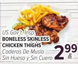 Cermak Fresh Market U.S. Gov't Insp. BONELESS SKINLESS CHICKEN THIGHS offer