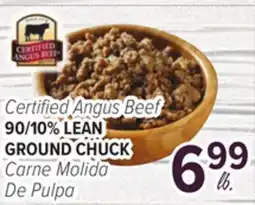 Cermak Fresh Market Certified Angus Beef 90/10% LEAN GROUND CHUCK offer
