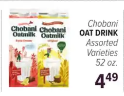 Cermak Fresh Market Chobani OAT DRINK offer