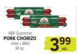Cermak Fresh Market V&V Supremo PORK CHORIZO offer