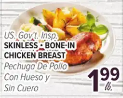 Cermak Fresh Market U.S. Gov't Insp. SKINLESS • BONE-IN CHICKEN BREAST offer