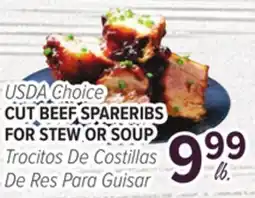 Cermak Fresh Market USDA Choice CUT BEEF SPARERIBS FOR STEW OR SOUP offer