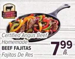 Cermak Fresh Market Certified Angus Beef Homemade BEEF FAJITAS offer