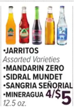 Cermak Fresh Market •JARRITOS •MANDARIN ZERO •SIDRAL MUNDET •SANGRIA SEÑORIAL •MINERAGUA offer