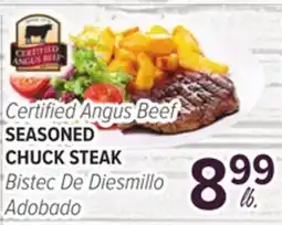 Cermak Fresh Market Certified Angus Beef SEASONED CHUCK STEAK offer
