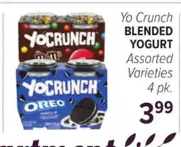 Cermak Fresh Market Yo Crunch BLENDED YOGURT offer