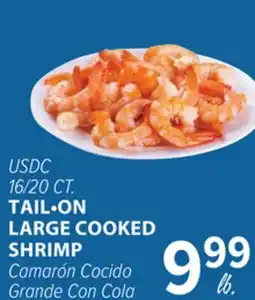 Cermak Fresh Market USDC 16/20 CT. TAIL•ON LARGE COOKED SHRIMP offer