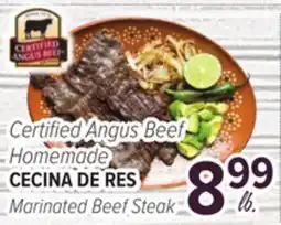 Cermak Fresh Market Certified Angus Beef Homemade Marinated Beef Steak offer