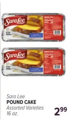 Cermak Fresh Market Sara Lee POUND CAKE offer