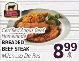 Cermak Fresh Market Certified Angus Beef Homemade BREADED BEEF STEAK offer