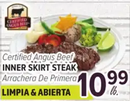 Cermak Fresh Market Certified Angus Beef INNER SKIRT STEAK offer