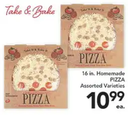 Pete's Fresh Market 16 in. Homemade PIZZA offer