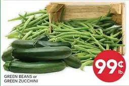Pete's Fresh Market GREEN BEANS or GREEN ZUCCHINI offer