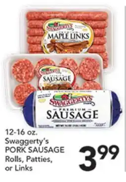 Pete's Fresh Market Swaggerty's PORK SAUSAGE Rolls, Patties, or Links offer