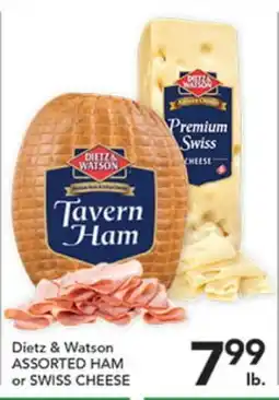 Pete's Fresh Market Dietz & Watson ASSORTED HAM or SWISS CHEESE offer