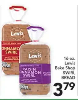 Pete's Fresh Market 16 oz. Lewis Bake Shop SWIRL BREAD offer