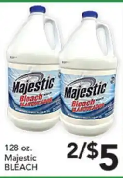 Pete's Fresh Market 128 oz. Majestic BLEACH offer