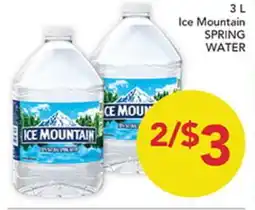 Pete's Fresh Market Ice Mountain SPRING WATER offer