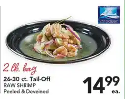Pete's Fresh Market 26-30 ct. Tail-Off RAW SHRIMP offer