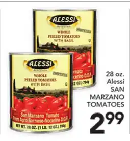 Pete's Fresh Market 28 oz. Alessi SAN MARZANO TOMATOES offer