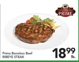 Pete's Fresh Market Prime Boneless Beef RIBEYE STEAK offer