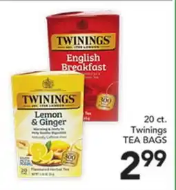 Pete's Fresh Market Twinings TEA BAGS offer