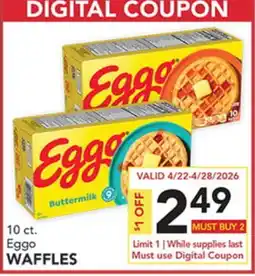 Pete's Fresh Market 10 ct. Eggo Waffles offer