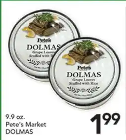 Pete's Fresh Market Pete's Market DOLMAS offer