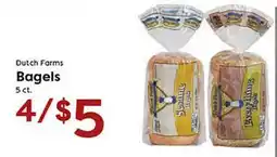 Rich's Fresh Market Dutch Farms Bagels offer