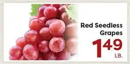 Rich's Fresh Market Red Seedless Grapes offer