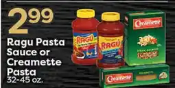 Rich's Fresh Market Ragu Pasta Sauce or Creamette Pasta offer