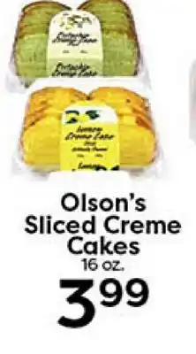 Rich's Fresh Market Olson's Sliced Creme Cakes offer