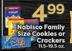 Rich's Fresh Market Nabisco Family Size Cookies or Crackers offer