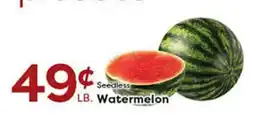 Rich's Fresh Market Seedless Watermelon offer